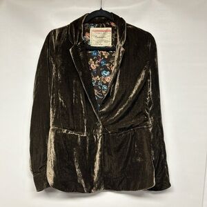 Cartonnier Dark Brown Velvet Blazer